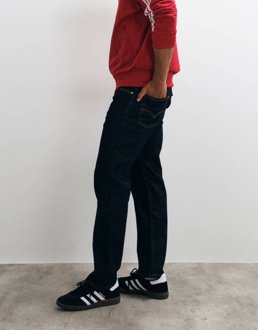 Levi's – 555 '96 – Locker geschnittene Straight Jeans in indigoblauer Waschung , 3 von 5