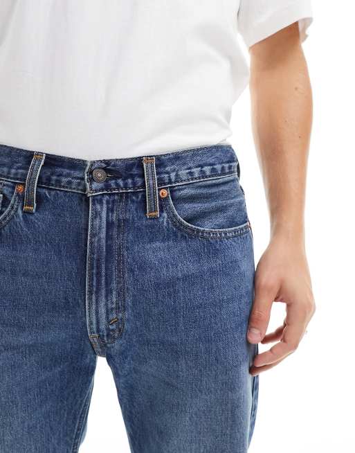 Levi's 555 – '96 – Mellanblå, avslappnade jeans med rak passform, 4 av 5