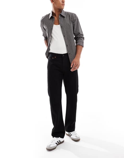 Levi's 555 '96 relaxed straight fit jeans in black - view 1