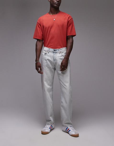 Levi's 555 '96 relaxed straight jeans in light blue wash - view 1