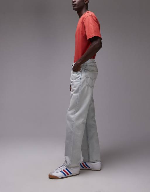 Levi's 555 '96 relaxed straight jeans in light blue wash, 3 of 5