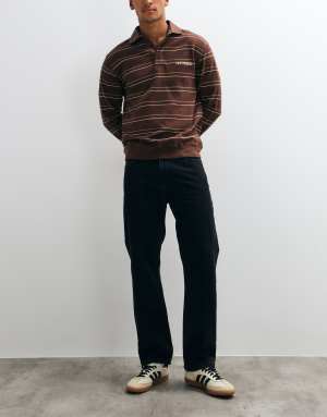Levis 555 96 relaxed straight jeans in washed black