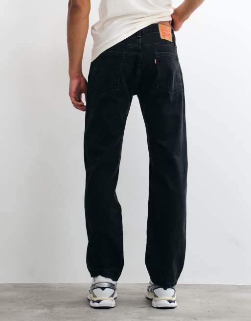 Levi's - 555 '96 - Ruimvallende rechte jeans in zwart met wassing , 5 van 5