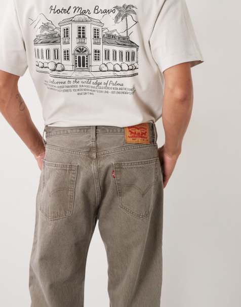 Levi's 555 jean droit relaxed marron - view 1