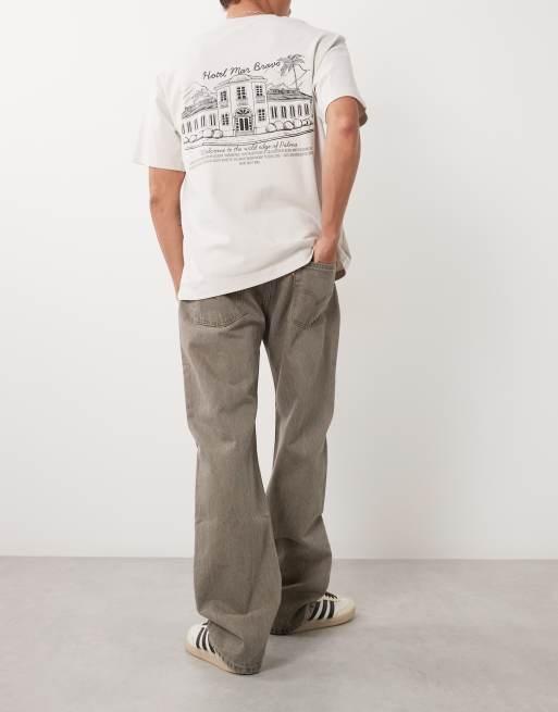 Levi's 555 locker gerade Jeans in Braun, 4 von 5