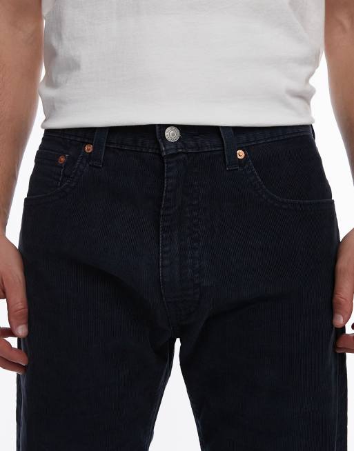 Levi's – 555 – Relaxed-Fit-Hose aus Cord in Marineblau mit geradem Schnitt, 5 von 5