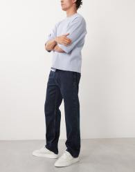 Levi's 555 relaxed straight denim jeans in indigo