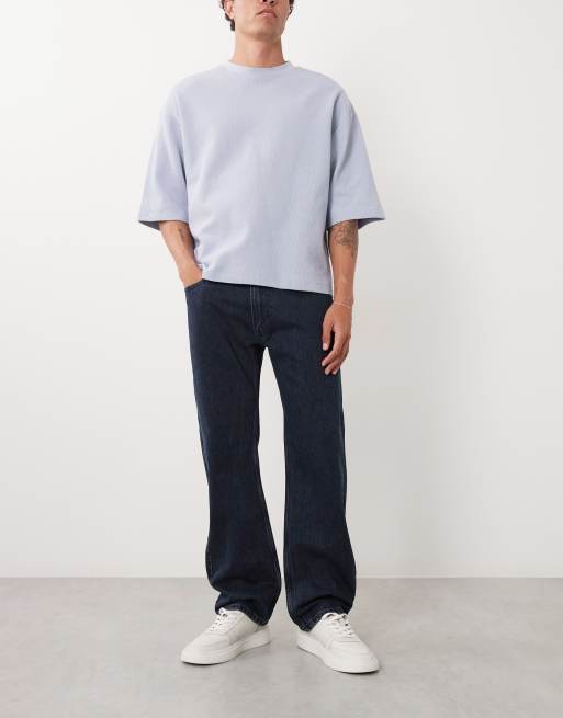 Levi's 555 relaxed straight denim jeans in indigo, 2 of 5