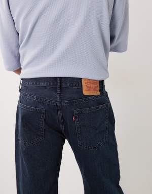 Levi's 555 relaxed straight denim jeans in indigo