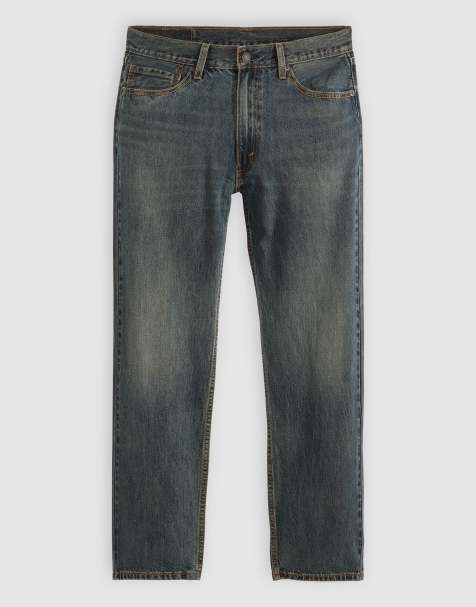 Levi's 555 relaxed straight fit jeans in dark wash - view 1