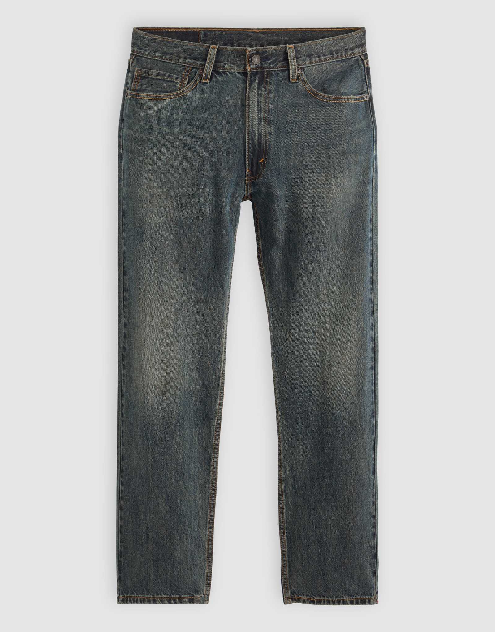Джинсы Levi's 555 свободного покроя прямого кроя темного цвета, выстиранные