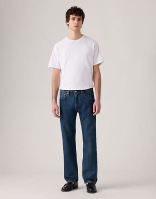 Levi's 555 relaxed straight jeans in blue wash