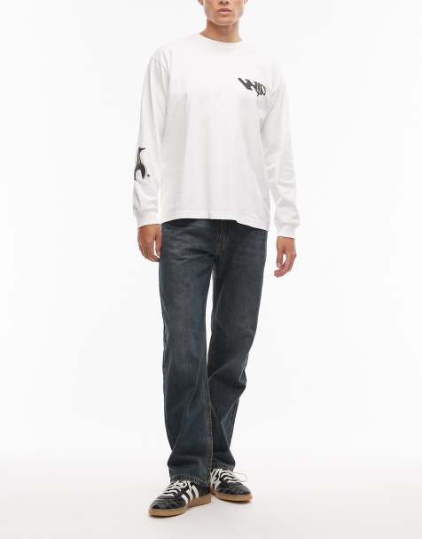 Levi's 555 relaxed straight jeans in dark wash  - view 1