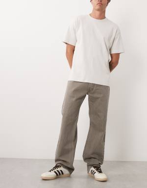 Levis 555 relaxed straight jeans in grey