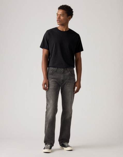 Levi's - 555™ Relaxed Straight Up The Score - Jeans dritti comodi neri - view 1