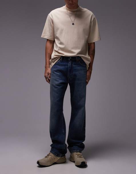 Levi's - 555 - Ruimvallende lichtgewicht jeans met rechte pasvorm in donkere wassing - view 1