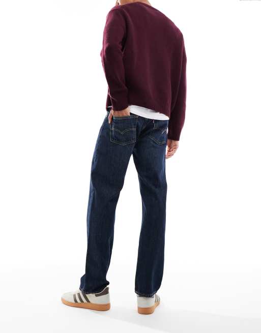 Levi's - 555 - Ruimvallende rechte jeans in donkere vintage wassing , 4 van 5