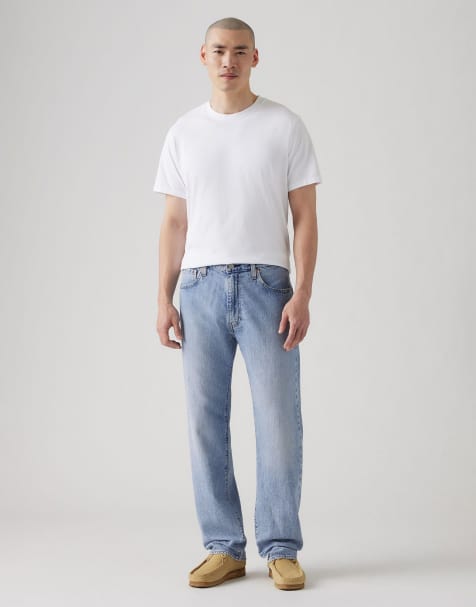 Levi's - 555™ - Ruimvallende rechte jeans in 'up the score' blauw - view 1