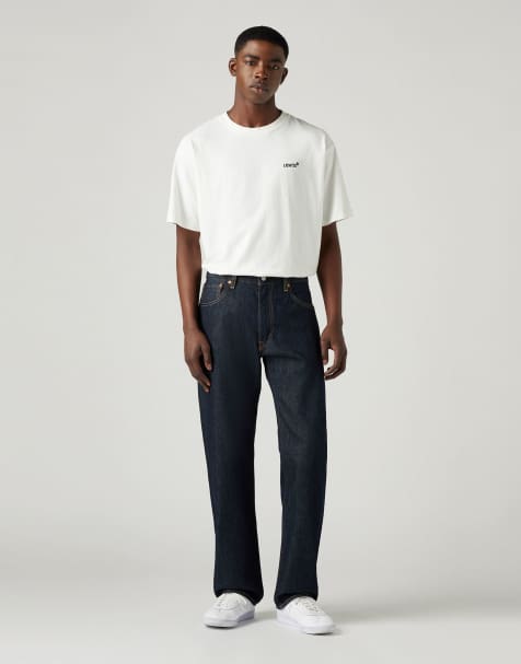 Levi's – 555™ – Straight Up The Score – Locker geschnittene Jeans in Blau - view 1