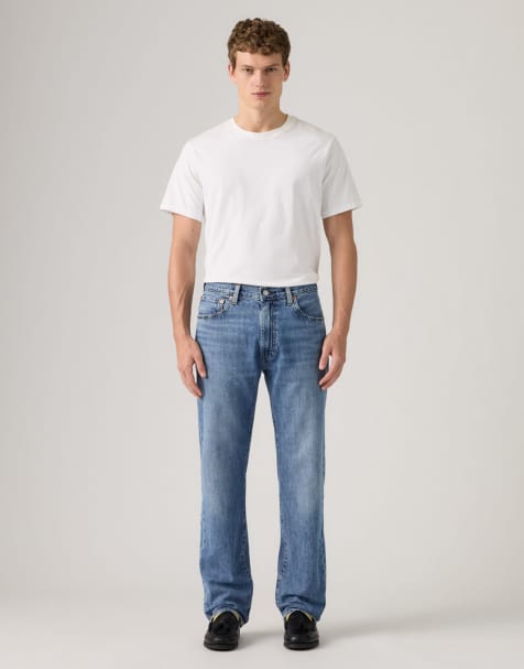 Levi's – 555™ – Straight Up The Score – Locker geschnittene Jeans in Blau - view 1