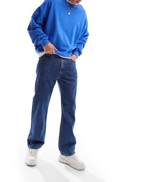 Levi's 565 '97 loose straight fit jeans in mid blue wash - view 1