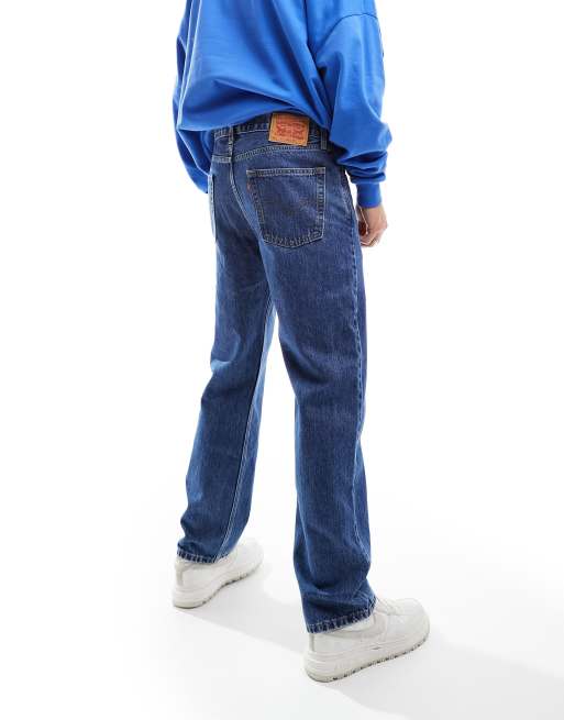 Levi s 565 97 loose straight fit jeans in mid blue wash