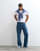 Levis 565 97 loose straight jeans in mid blue wash