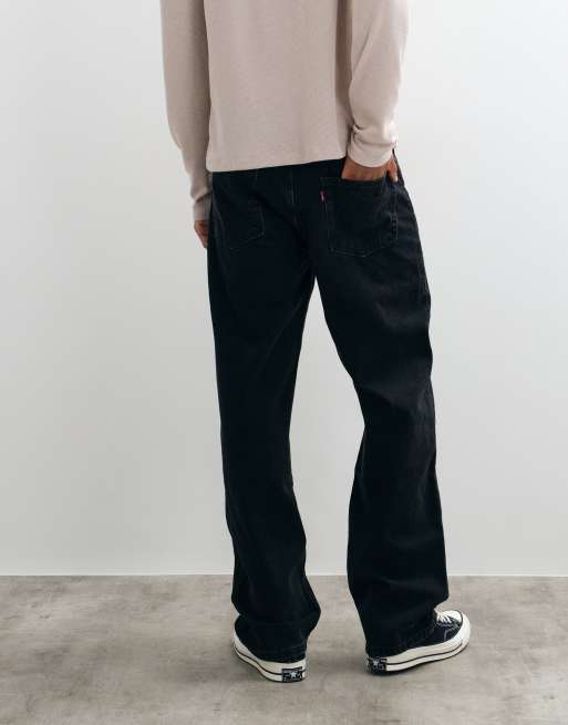Levi's - 565 '97 - Løstsiddende sorte jeans med lige ben, 3 af 5