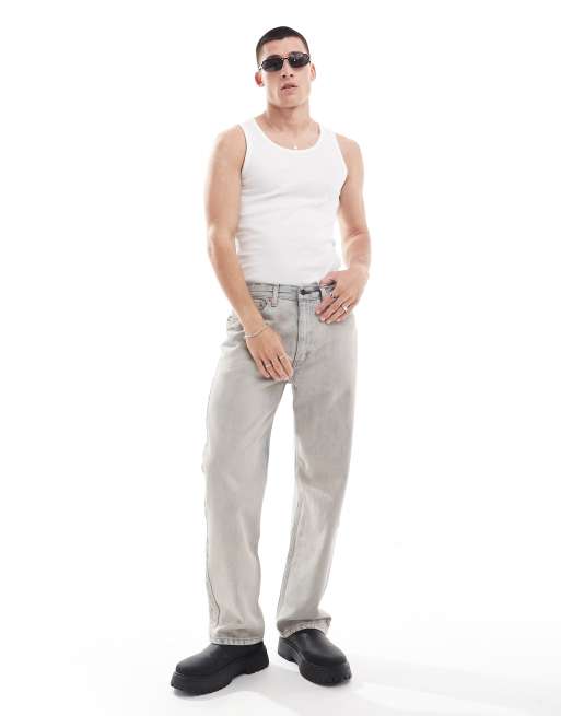 Levi's 565 - Jeans dritti ampi grigi stile anni '97