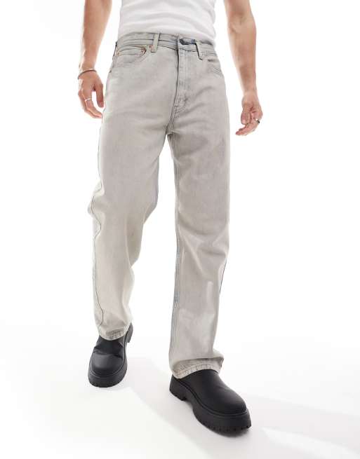 Levi's 565 - Jeans dritti ampi grigi stile anni '97, 3 di 6