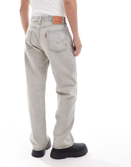Levi's 565 - Jeans dritti ampi grigi stile anni '97, 5 di 6