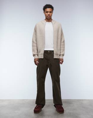 Levi's 565 loose straight fit cord pocket trousers in brown ASOS