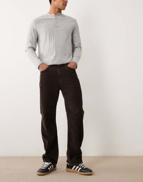 Levi's 565 loose straight trousers in dark brown