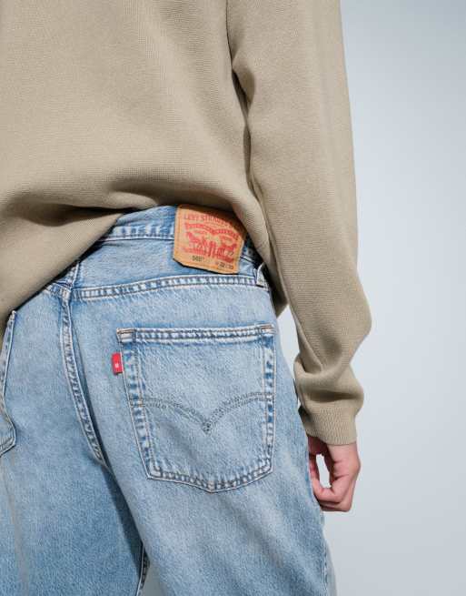 Levi's 565 loose straight jeans in light wash , 3 of 7