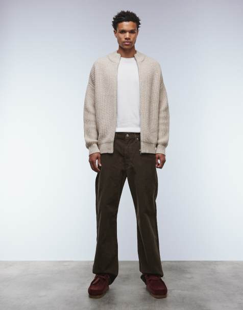 Levi's - 565 - Losse corduroy broek met rechte pijpen en 5 zakken in bruin - view 1