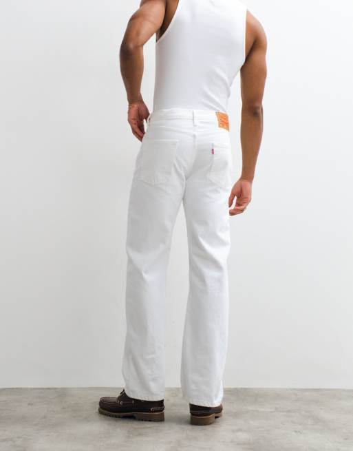 Levi's - 565 - Losse rechte jeans in wit , 3 van 5