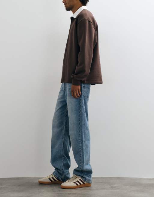 Levi's - 565 - Løstsiddende lyseblå jeans med lige ben , 3 af 5