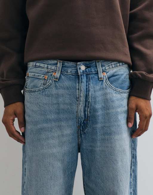 Levi's - 565 - Løstsiddende lyseblå jeans med lige ben , 4 af 5