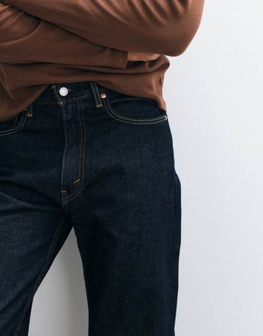 Levi's - 565 - Løstsiddende mørkeblå jeans med lige ben , 5 af 5