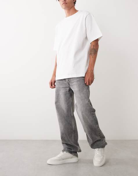 Levi's 565 luźne jeansy o prostym kroju w kolorze szarym - view 1