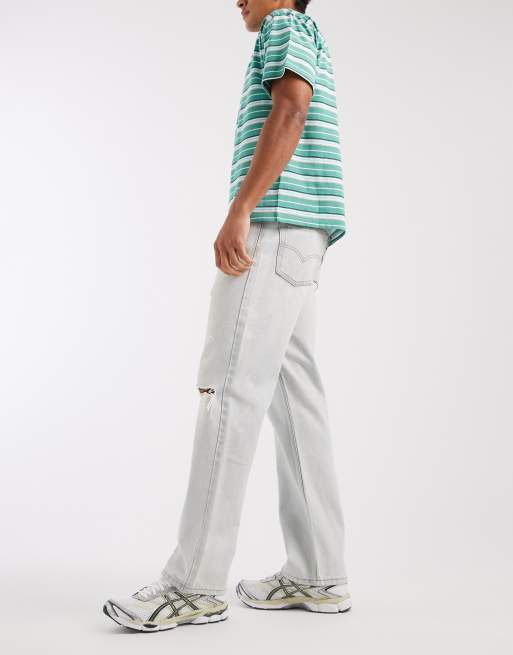 Levi's 565 luźne jeansy straight z przetarciami w jasnym spraniu, 3 z 5
