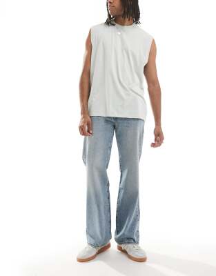 Levi's - 567 - Jean évasé coupe décontractée - Délavage clair-Bleu