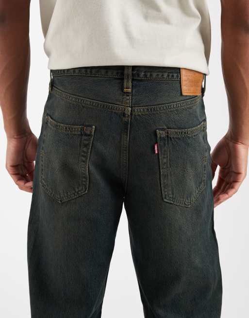 Levi's – 568 – Ciemnoniebieskie luźne jeansy o prostym kroju w stylu vintage , 5 z 5