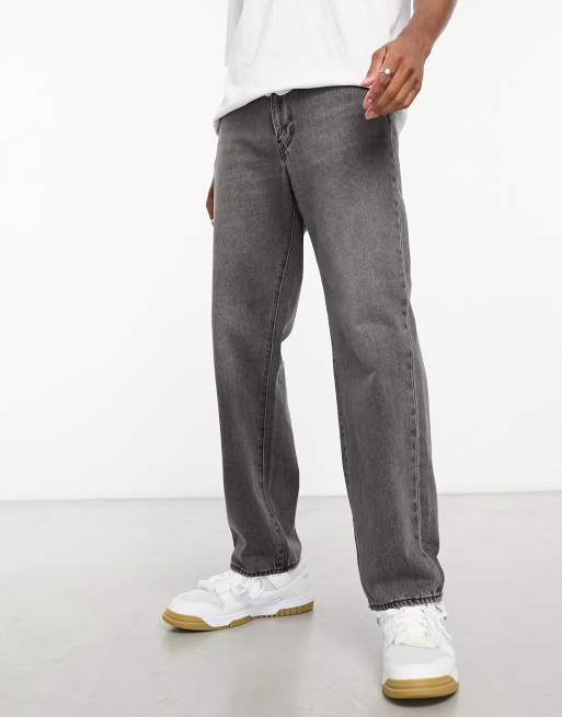 Levi's 568 loose straight jeans in washed black, 3 of 4