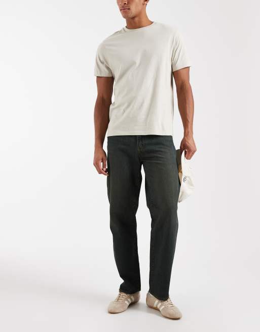 Levi's 568 Losse rechte jeans in donkere vintage wassing 