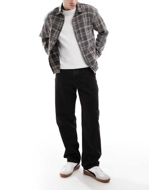 Levi's - 568 - Losse rechte jeans in zwart - view 1