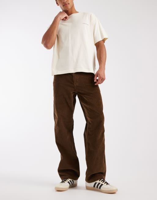 Levi's 568 luźne proste spodnie carpenter w kolorze brązowym, 1 z 5
