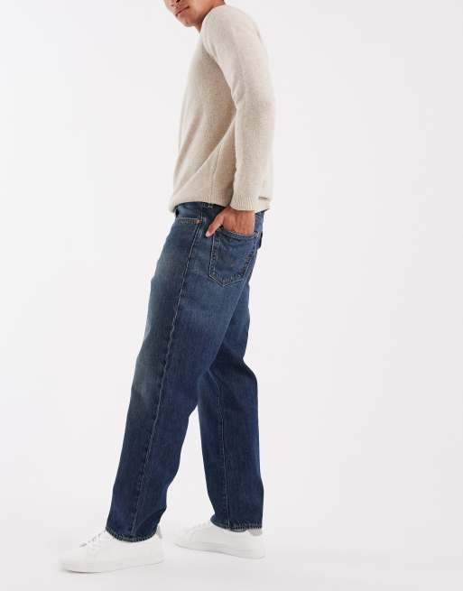 Levi's 568 luźne proste w ciemnoniebieskim denimie, 2 z 5