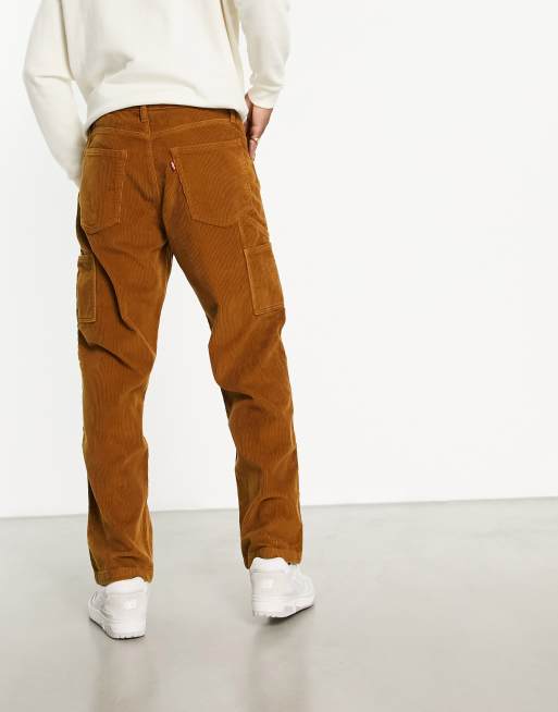 Stay Loose Carpenter Corduroy Pants - Brown