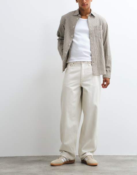 Levi's 578 baggy denim jeans in ecru - view 1